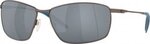 Costa Del Mar Turret 228 Matte Silver Gray Silver Mirror 580P Sunglasses